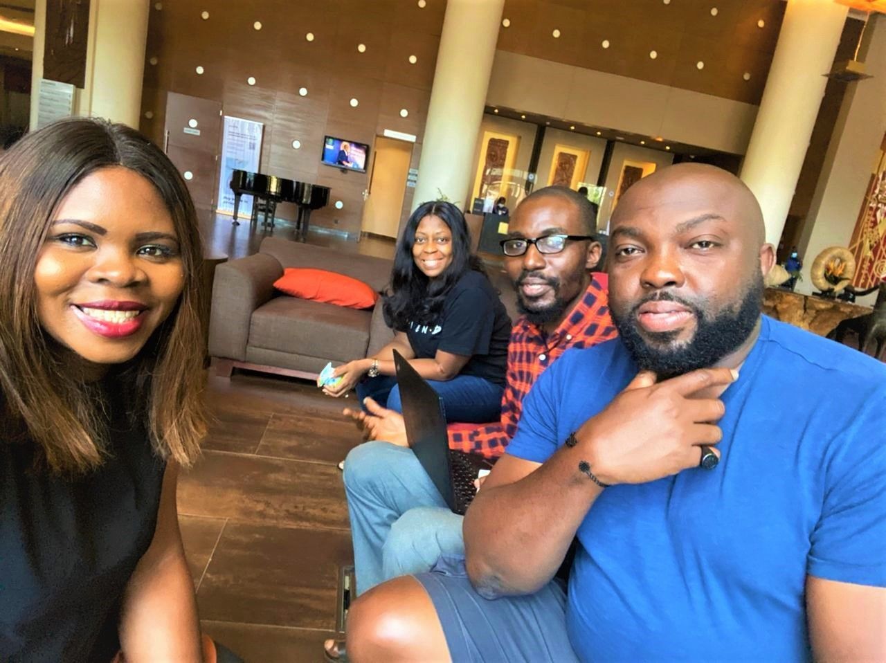 Some members of staff at Africa Bankers Award in Ghana.