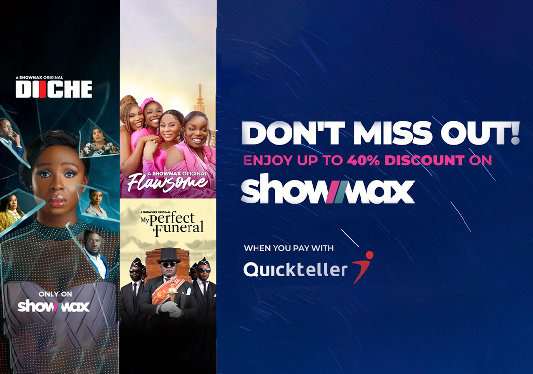 Enjoy 40% discount when you subscribe using Quickteller.