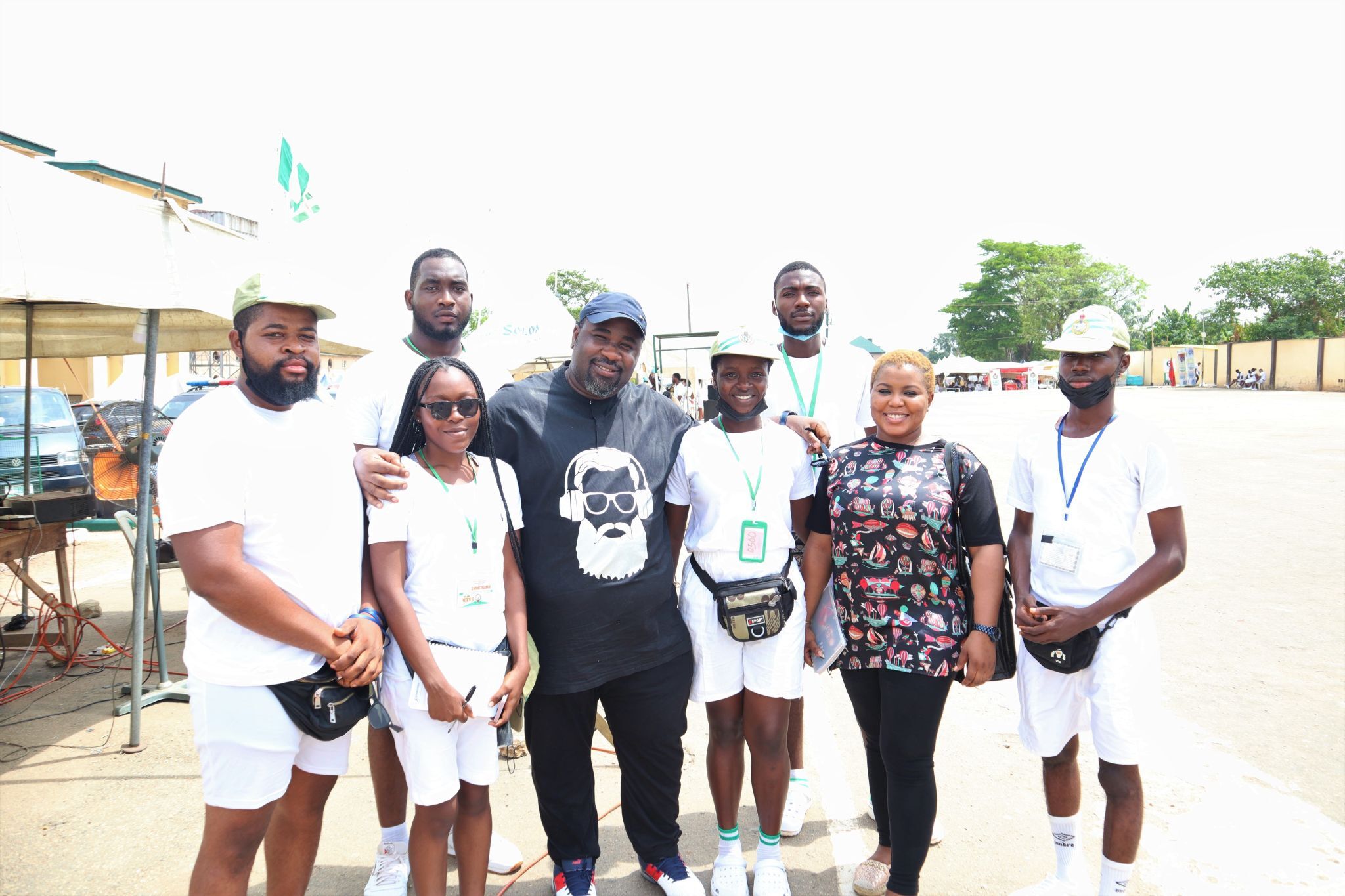 Interswitch Staff and Corp members at the NYSC Lagos Orientation Camp Job Fair