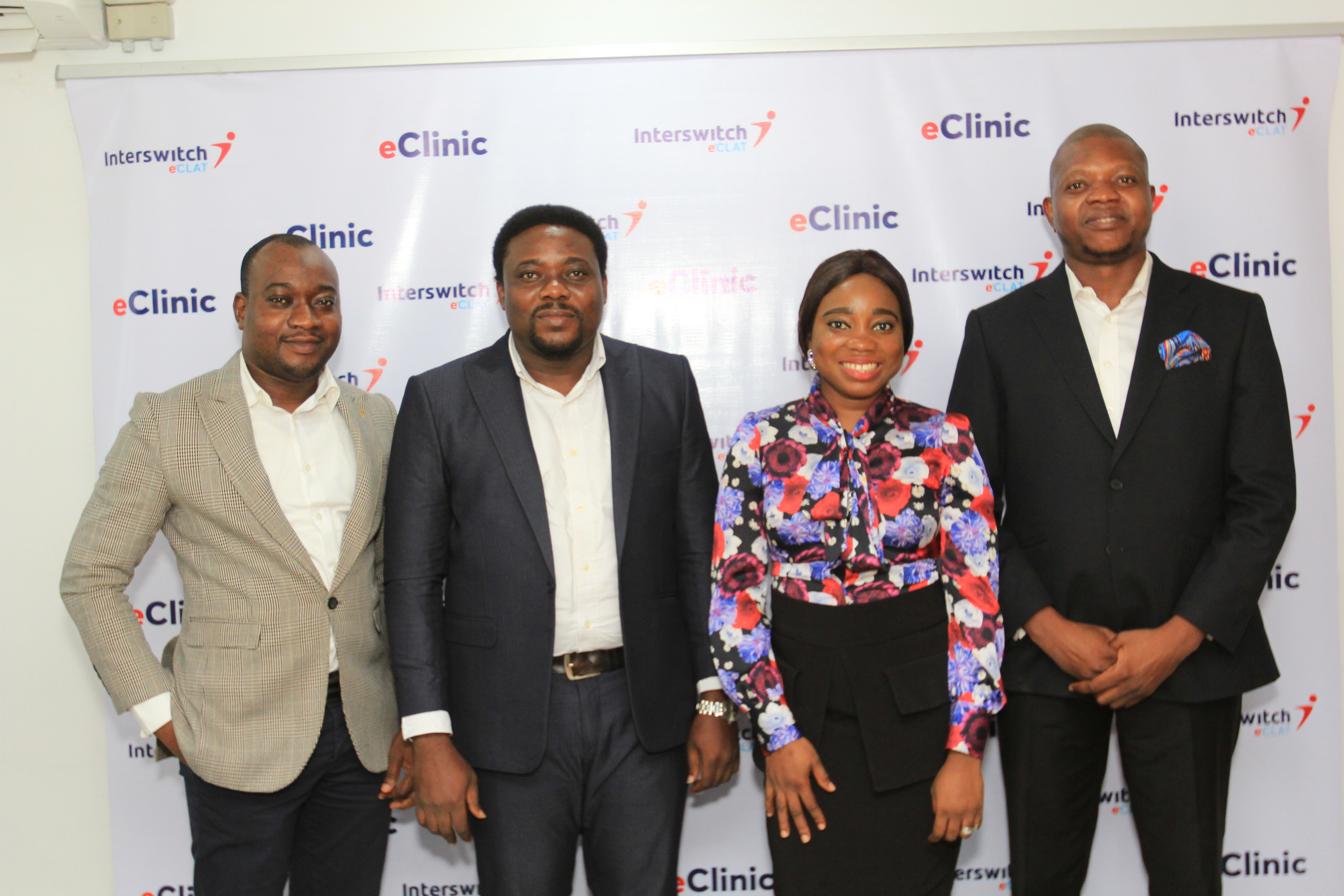 Some members of staff at eClinic press briefing.